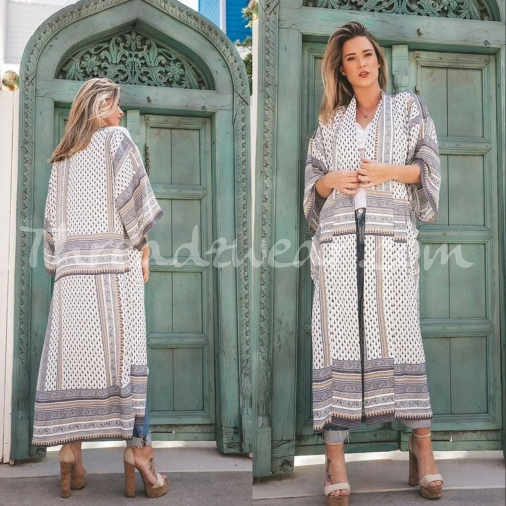 HP Blue and white mixed print Kim… - Picture 2 of 7